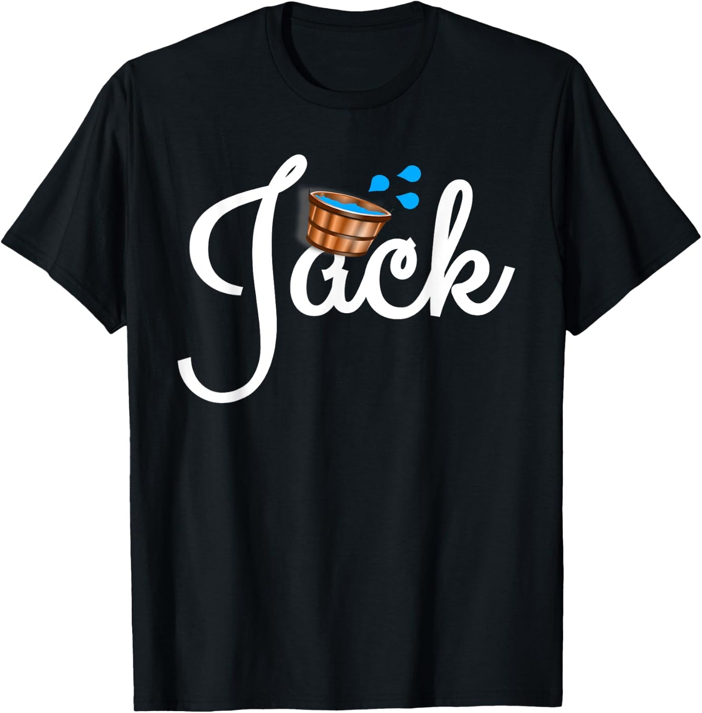 Jack and Jill Halloween Matching Couple T-Shirt - T-Shirt | Black