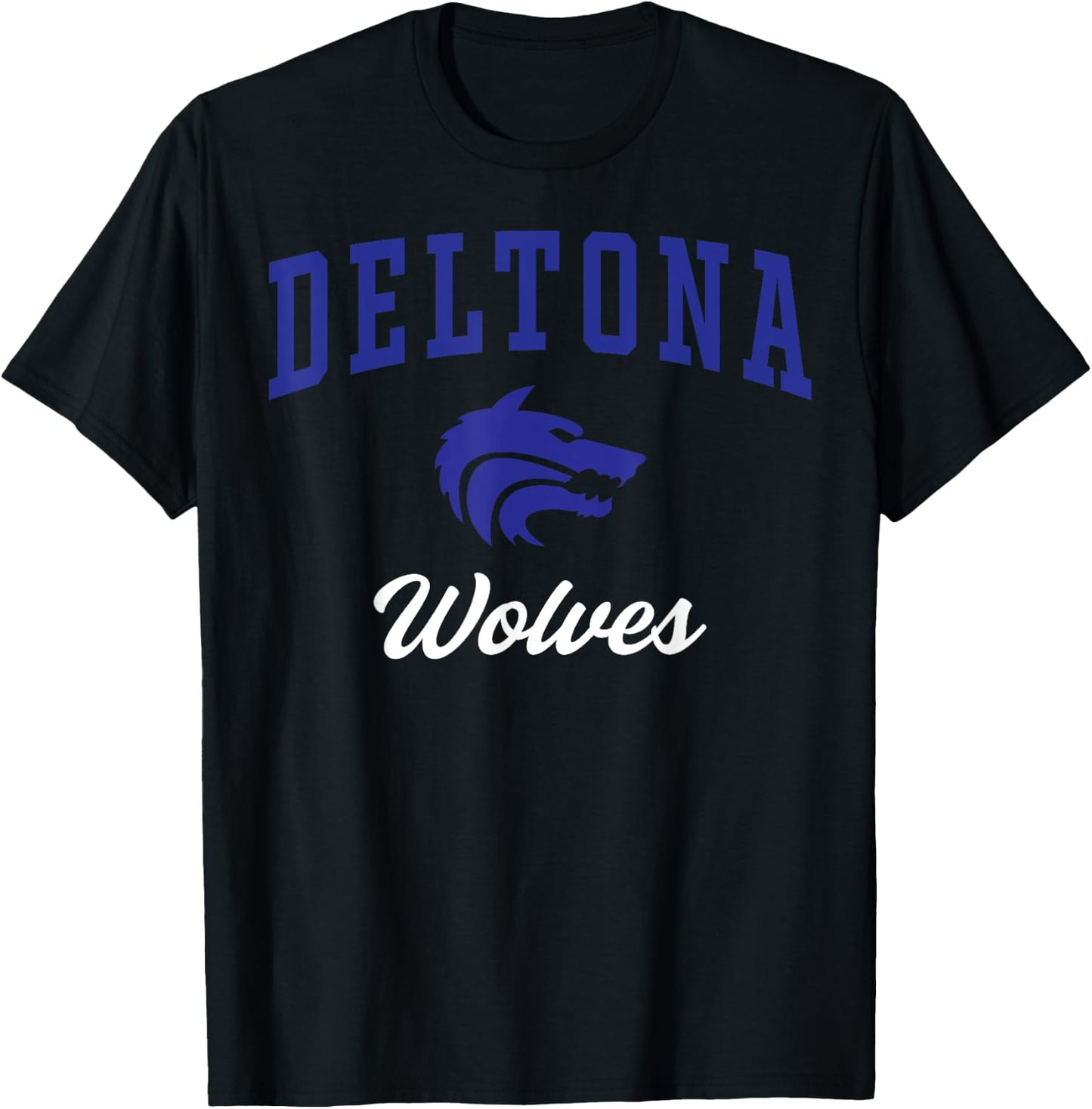 Deltona High School Wolves C3 T-Shirt - T-Shirt | Black
