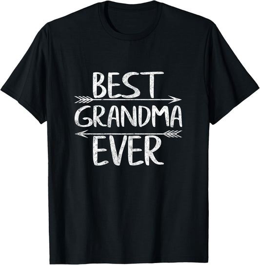 Cute Mother's Day Funny Grammy Gift Best Grandma Ever T-Shirt - T-Shirt | Black