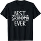Cute Mother's Day Funny Grammy Gift Best Grandma Ever T-Shirt - T-Shirt | Black