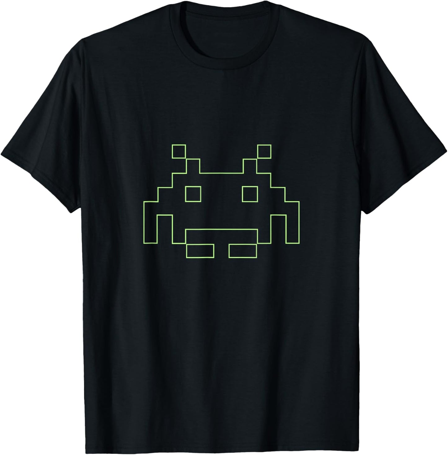 80s Arcade Game Retro Space Alien Invaders Gamer T-Shirt - T-Shirt | Black