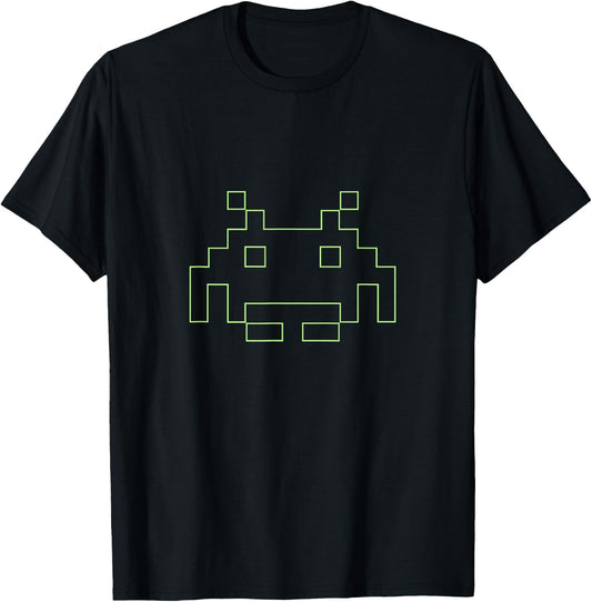80s Arcade Game Retro Space Alien Invaders Gamer T-Shirt - T-Shirt | Black