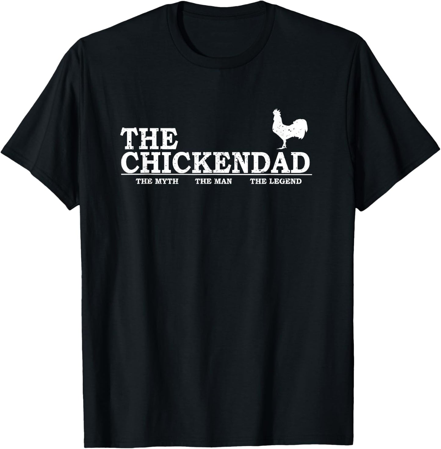 The Chicken Dad Pet Lover Father's Day Gift Cute T-Shirt - T-Shirt | Black