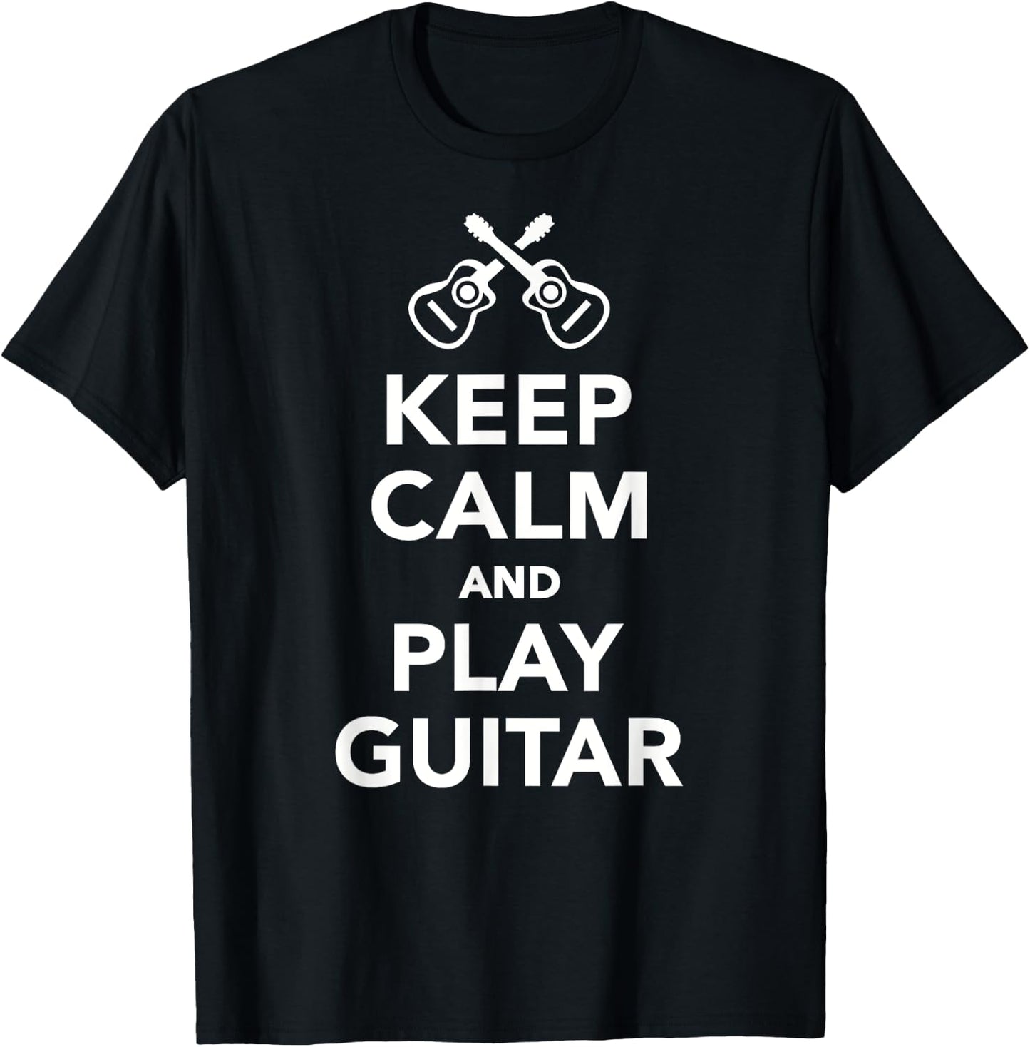 Keep calm and play guitar T-Shirt - T-Shirt | Black