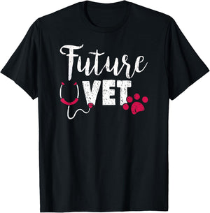 Future Vet - Vet Student Gift Vet Outfit Vet School Gift T-Shirt - T-Shirt | Black
