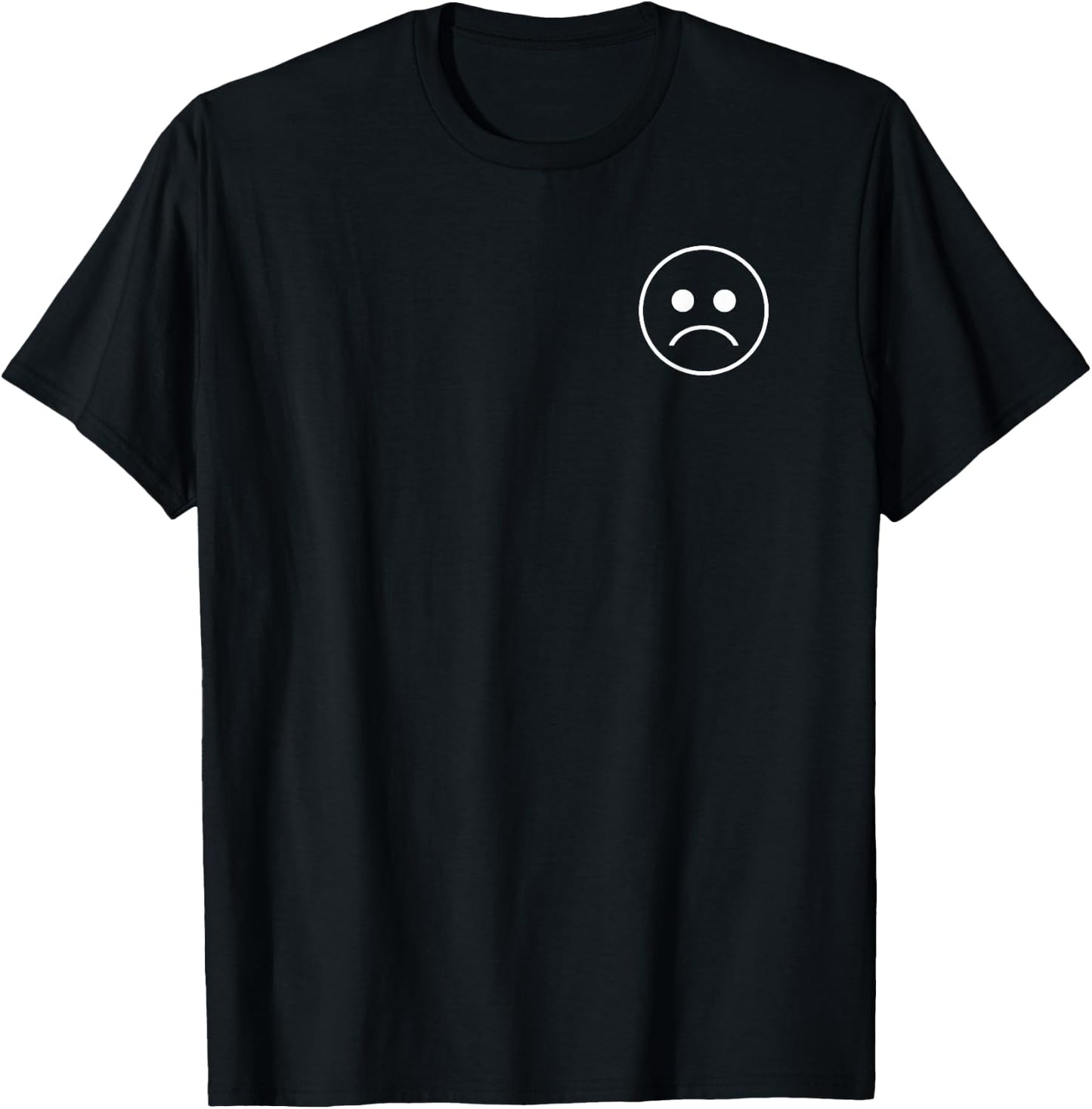 Face Aesthetic Vaporwave Sad Boi Sad Face Sadboi Egirl Eboy T-Shirt - T-Shirt | Black