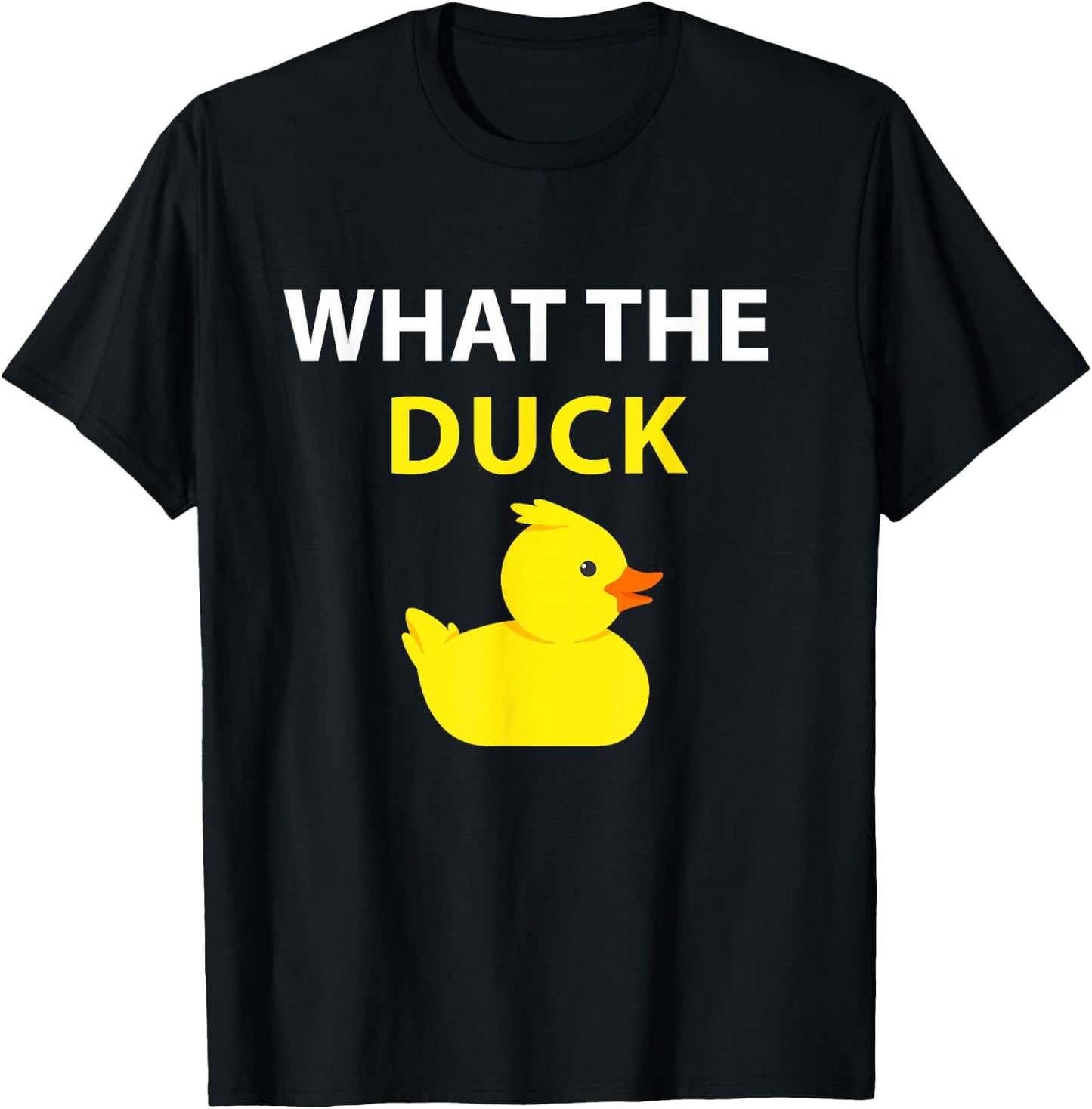 What The Duck Rubber Duck T-Shirt - T-Shirt | Black