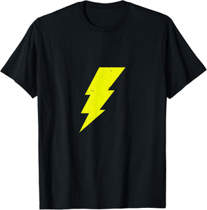 Superhero Comic Lightning Bolt Costume Suit T-Shirt - T-Shirt | Black