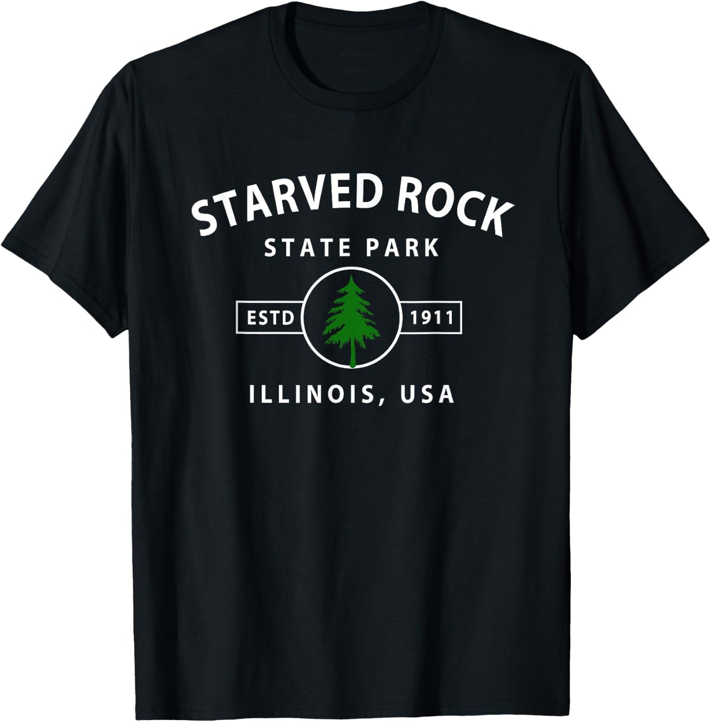 Starved Rock State Park Illinois Gifts IL T-Shirt - T-Shirt | Black