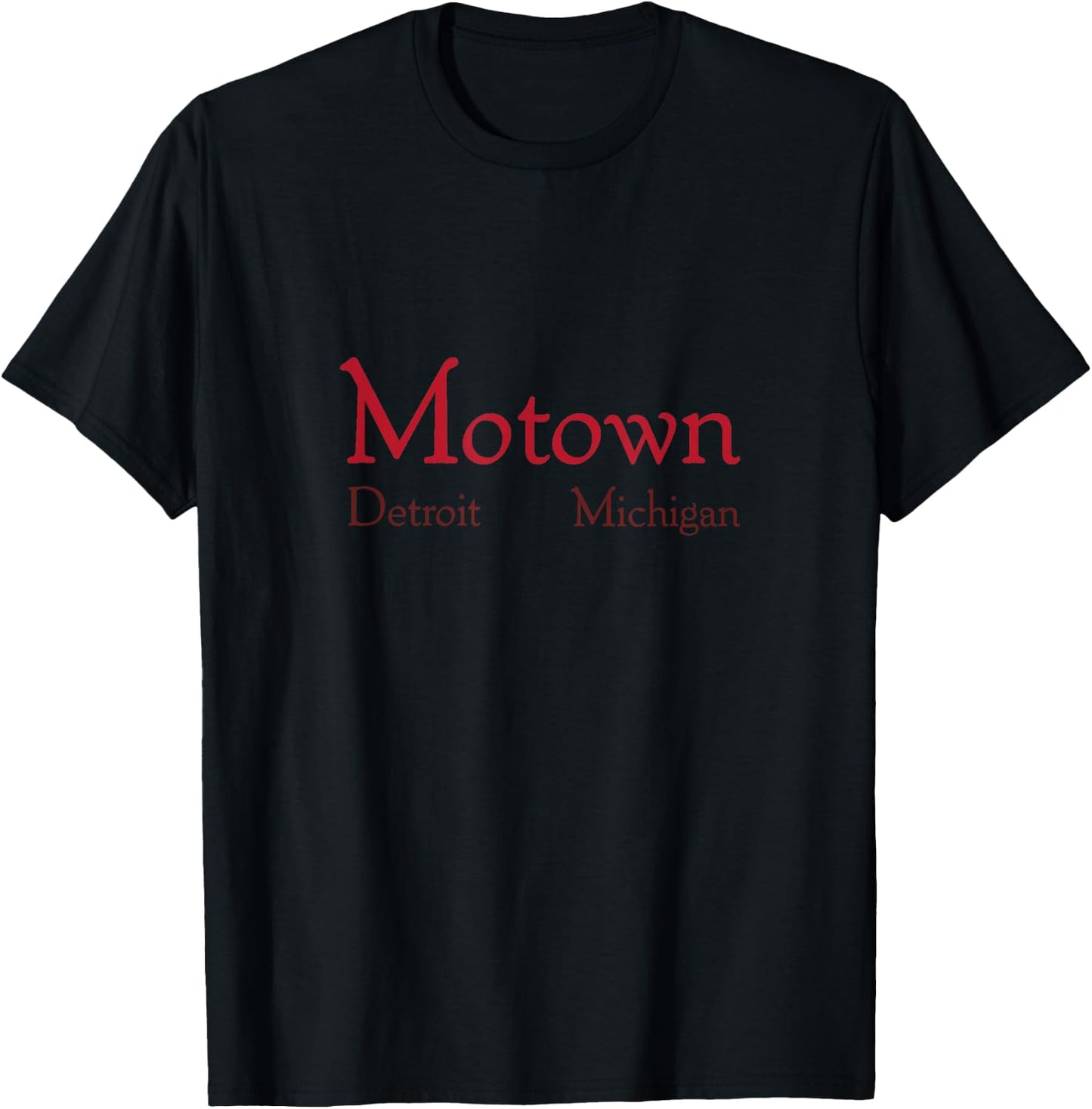 Motown shirt Detroit Motor City Michigan Music T-Shirt - T-Shirt | Black