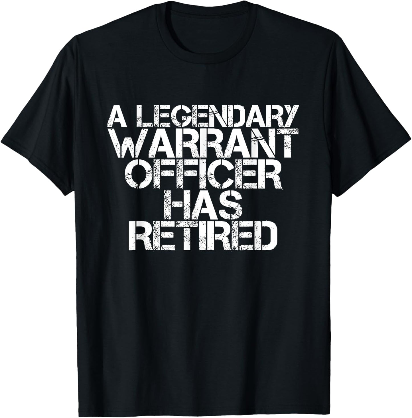 Retired Chief Warrant Officer 2020 Gift Legendary Officer T-Shirt - T-Shirt | Black