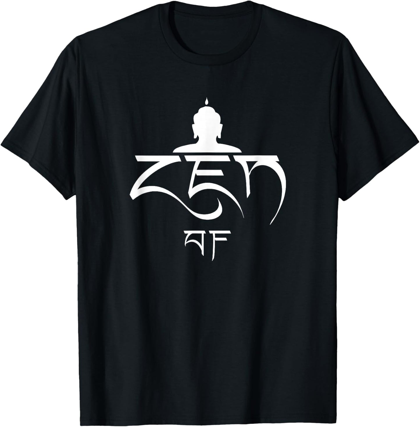 Zen AF Funny Spiritual Buddha T-Shirt - T-Shirt | Black