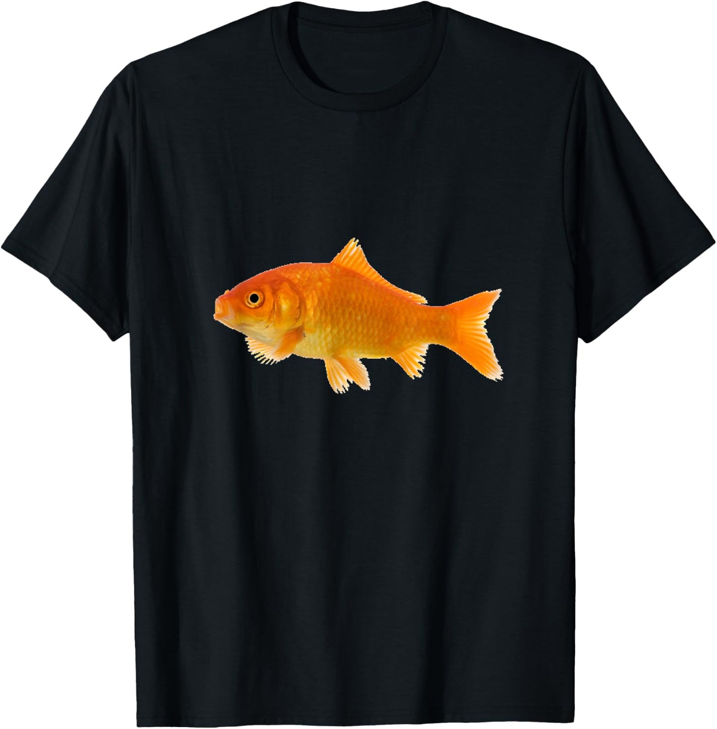 Goldfish Fish Orange Aquarium Fishy T-Shirt - T-Shirt | Black
