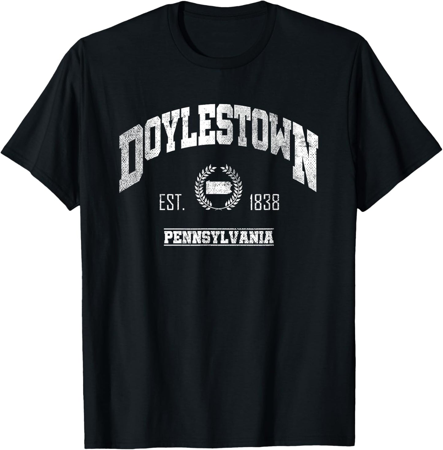 Doylestown PA | Pennsylvania | Vintage Throwback T-Shirt - T-Shirt | Black