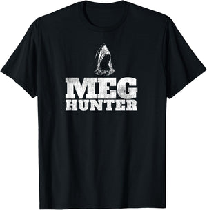 Megalodon Hunter Meg Shark Shirts Shark Gift T-Shirt - T-Shirt | Black