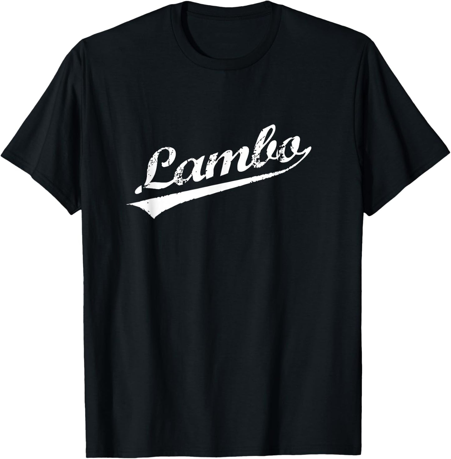 Lambo Distressed Hip Hop Rap Slang T-Shirt - T-Shirt | Black