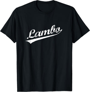 Lambo Distressed Hip Hop Rap Slang T-Shirt - T-Shirt | Black