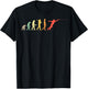 Retro Fencing Evolution Gift Fencers T-Shirt - T-Shirt | Black