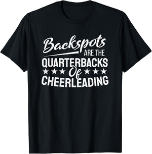 Backspot Cheerleading Cheerleader Quarterback T-Shirt - T-Shirt | Black