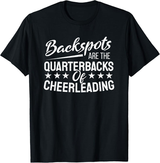 Backspot Cheerleading Cheerleader Quarterback T-Shirt - T-Shirt | Black