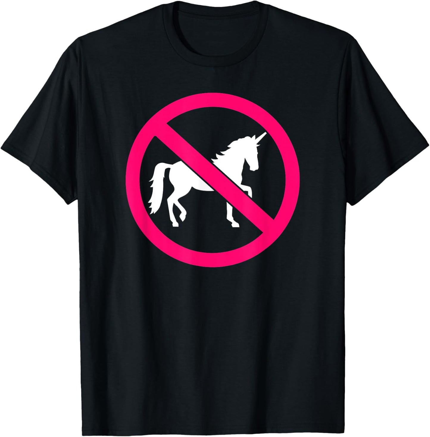 No unicorns T-Shirt - T-Shirt | Black