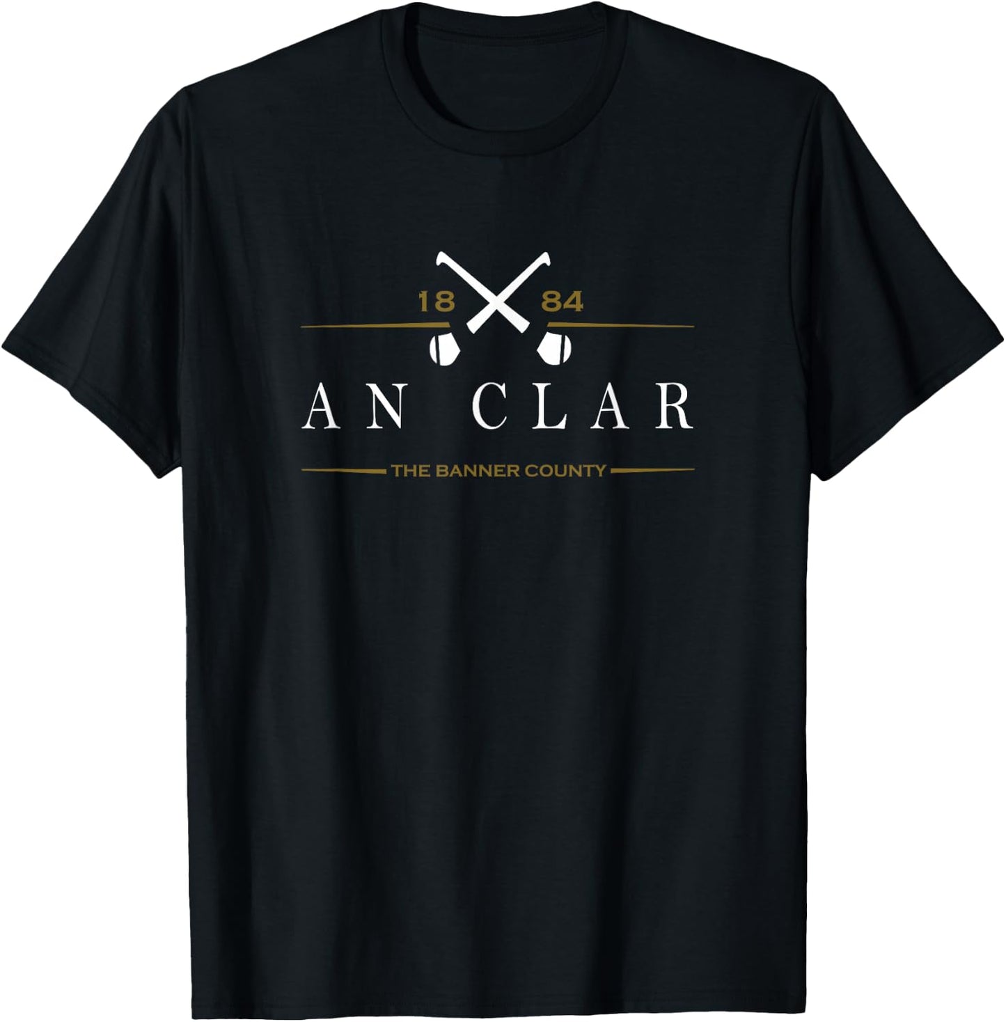 Clare (an Clar), Ireland Hurling T-Shirt - T-Shirt | Black