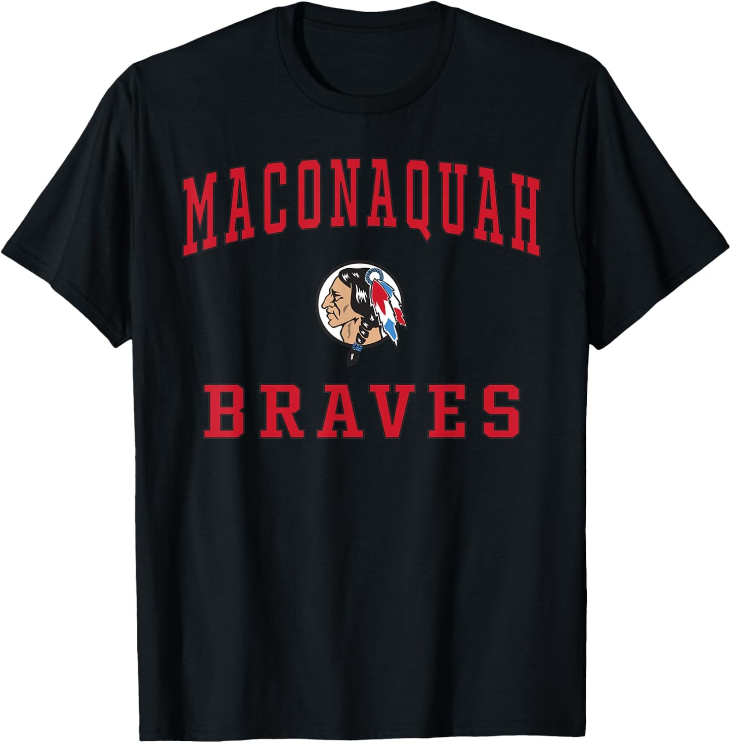Maconaquah High School Braves T-Shirt - T-Shirt | Black