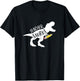 Dinosaur Teacher Shirt Teachersaurus Rex Funny Dino Gift T-Shirt - T-Shirt | Black