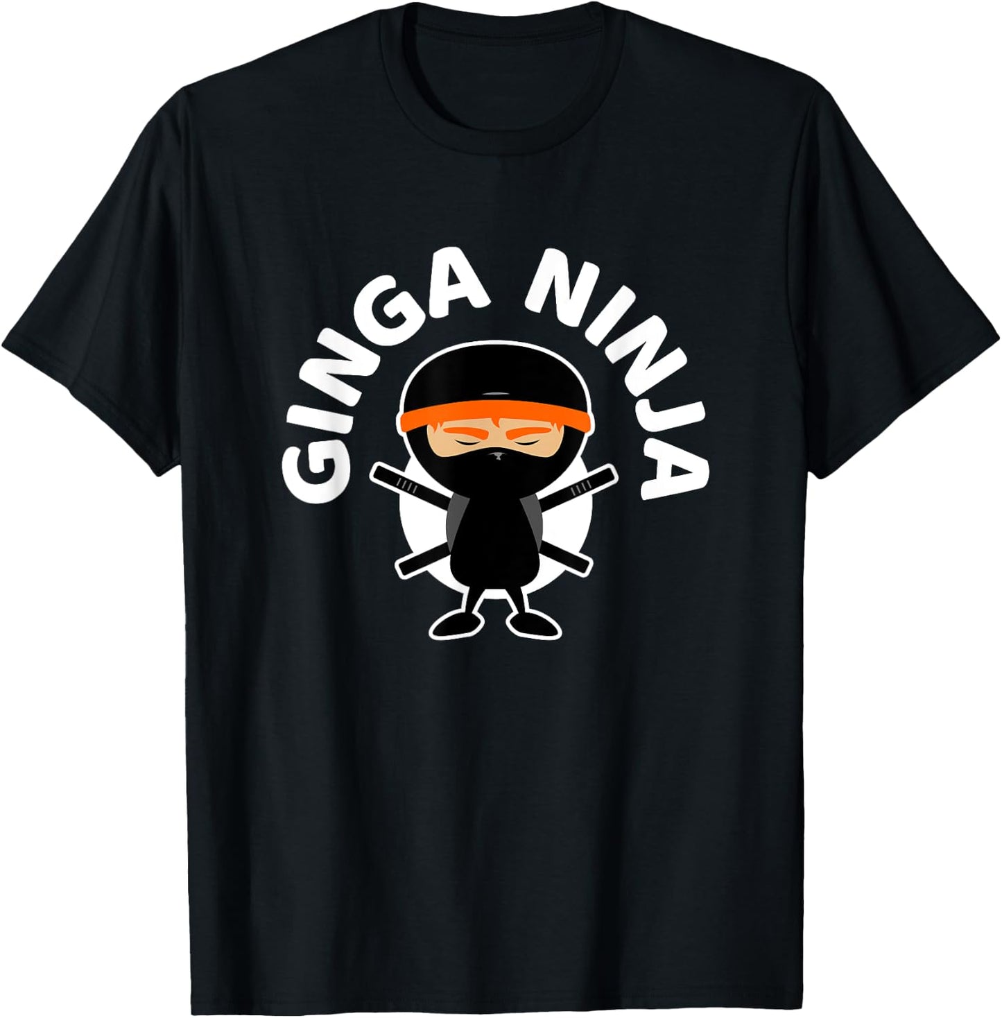 Ginga Ninja - Cool Ginger Red Hair Ninja T-Shirt - T-Shirt | Black