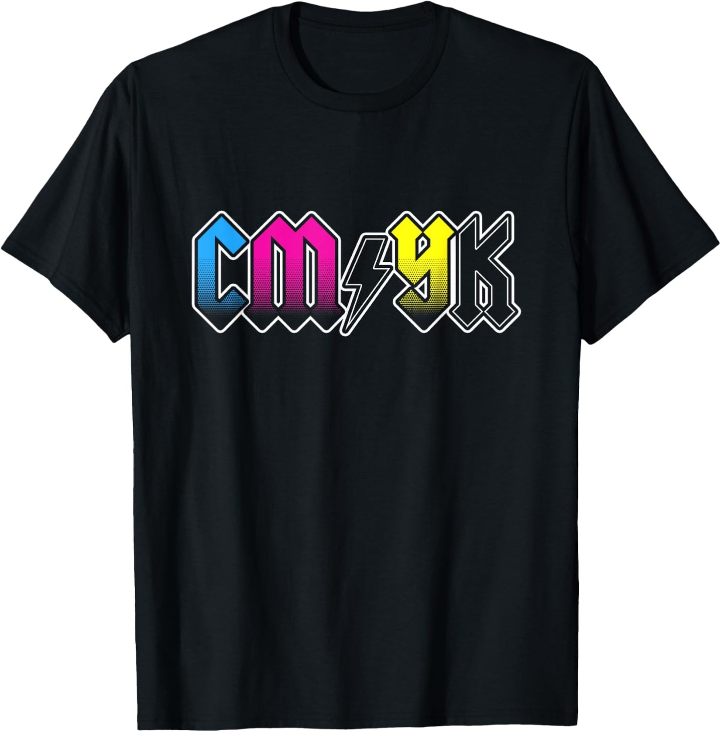 CMYK Rock Band - Graphic Designer Gift T-Shirt - T-Shirt | Black