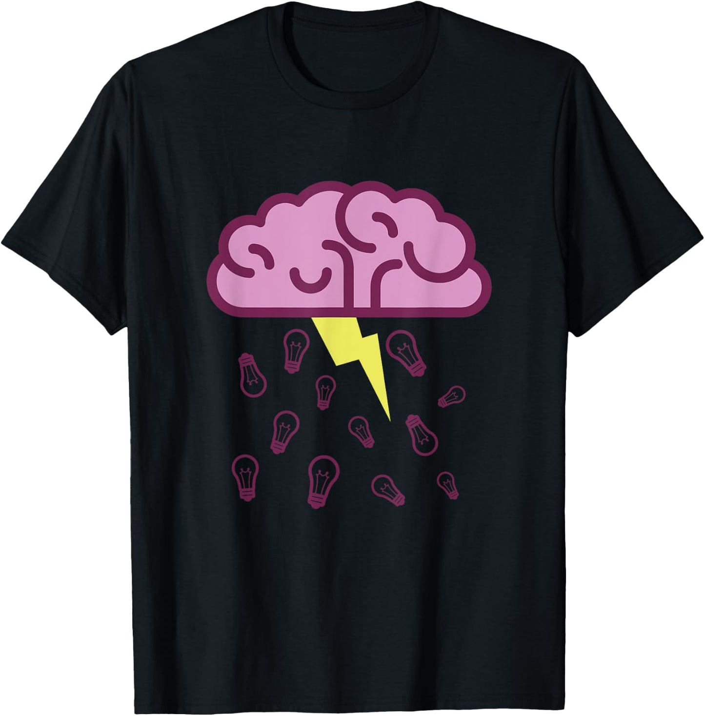 Funny Visual Pun Shirt Brainstorm T-Shirt - T-Shirt | Black