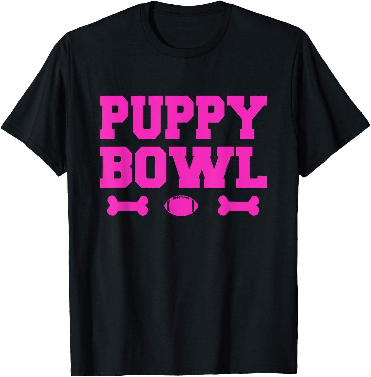 Puppy Bowl Football T Shirt T-Shirt - T-Shirt | Black