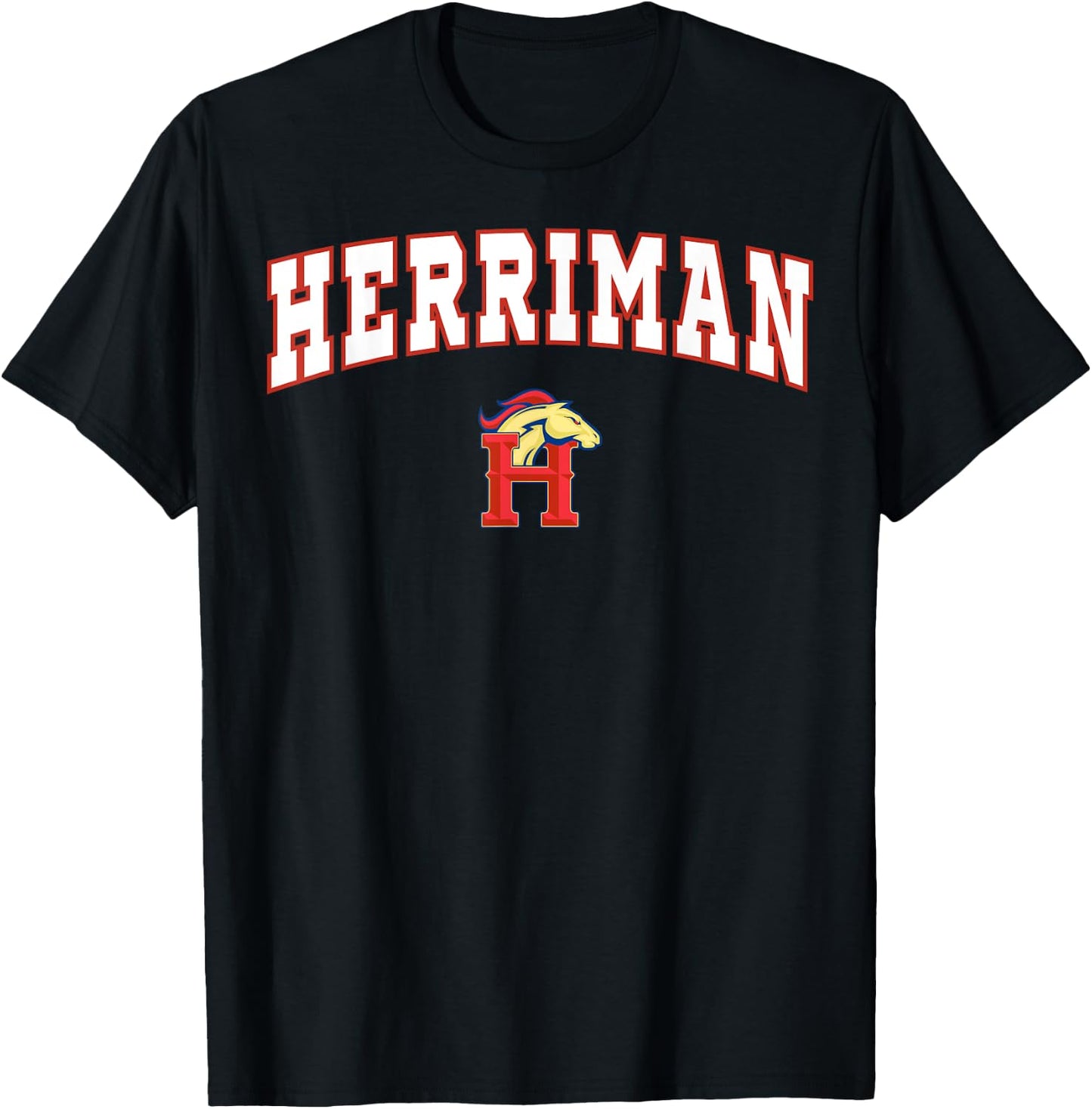 Herriman High School Mustangs C2 T-Shirt - T-Shirt | Black