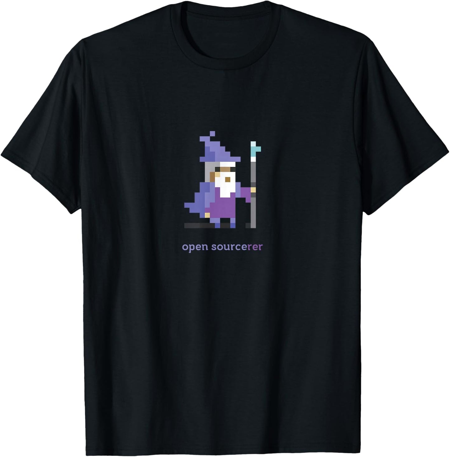 Open Source Sorcerer - Programmer Shirt T-Shirt - T-Shirt | Black