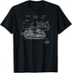 Vintage Patent Print 1937 Farm Crawler Tractor T-Shirt - T-Shirt | Black