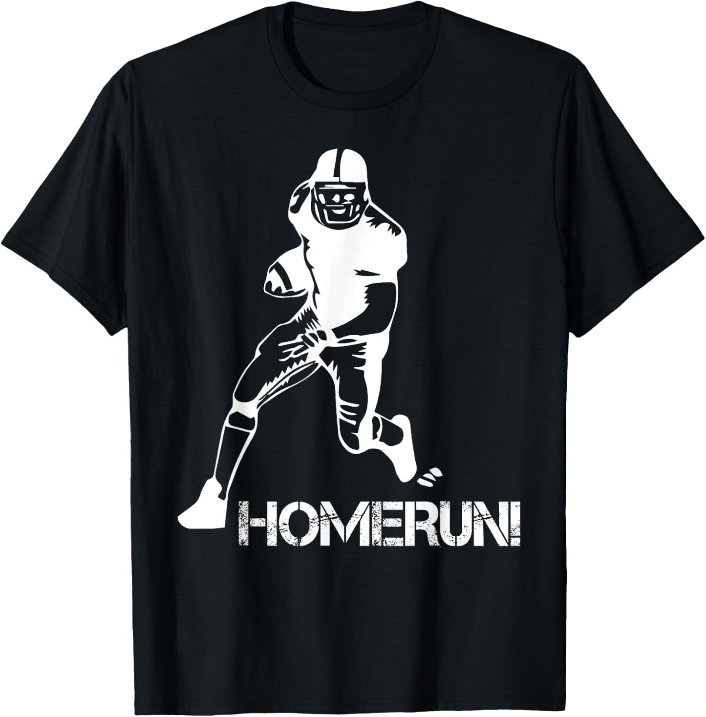 Homerun Football Funny Football Baseball Mix Up Humor T-Shirt - T-Shirt | Black