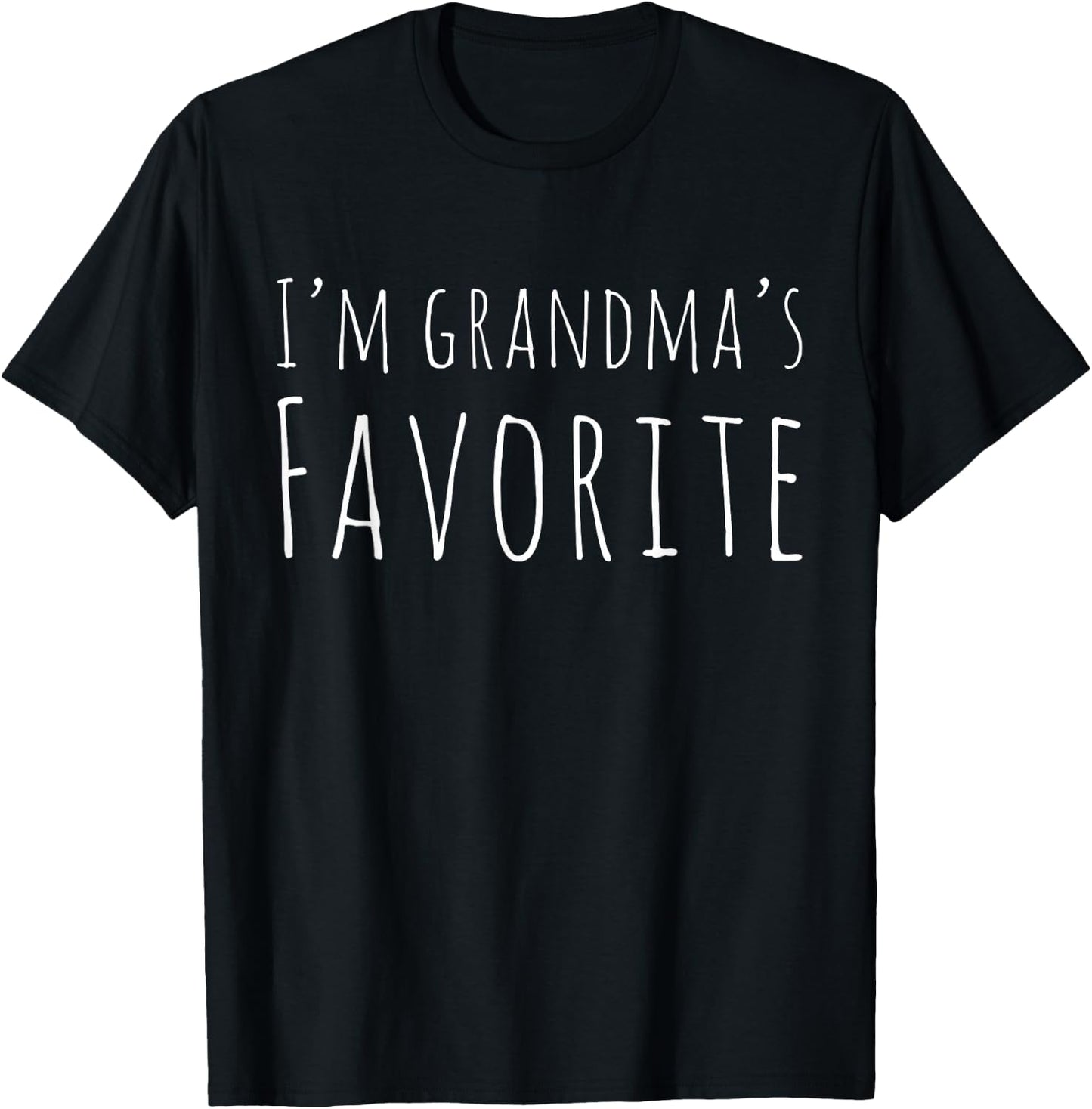 I'm Grandma's Favorite Funny for Grandkid T-Shirt - T-Shirt | Black