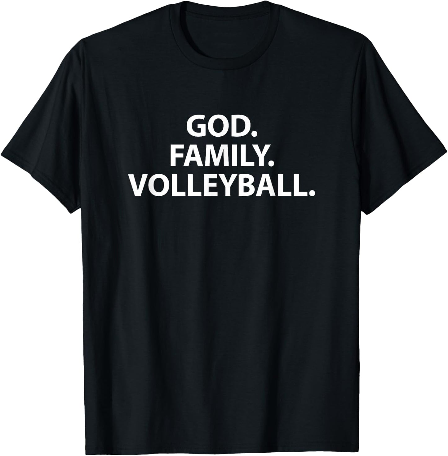 God Family Volleyball for Volley Player Family or Mom T-Shirt - T-Shirt | Black