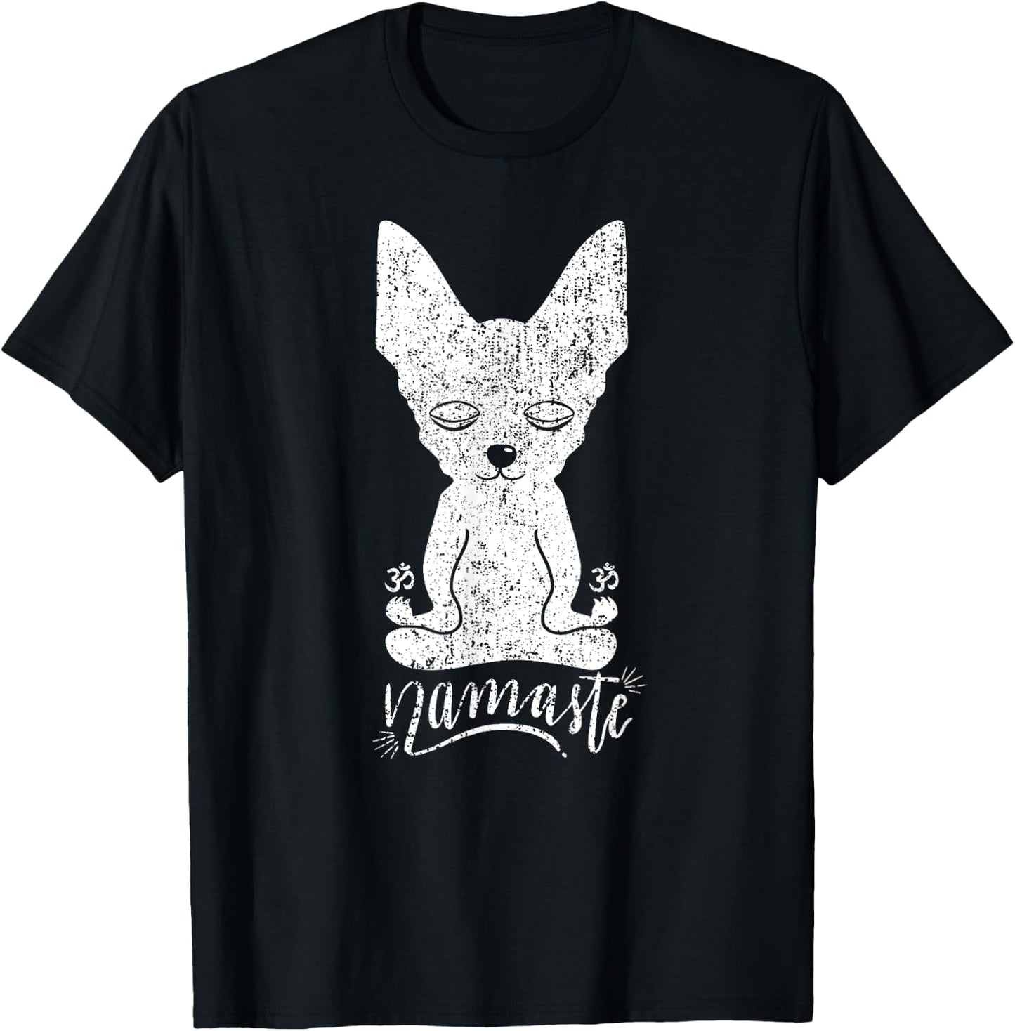 Chihuahua Yoga Namaste Meditation Dog Funny T-Shirt - T-Shirt | Black