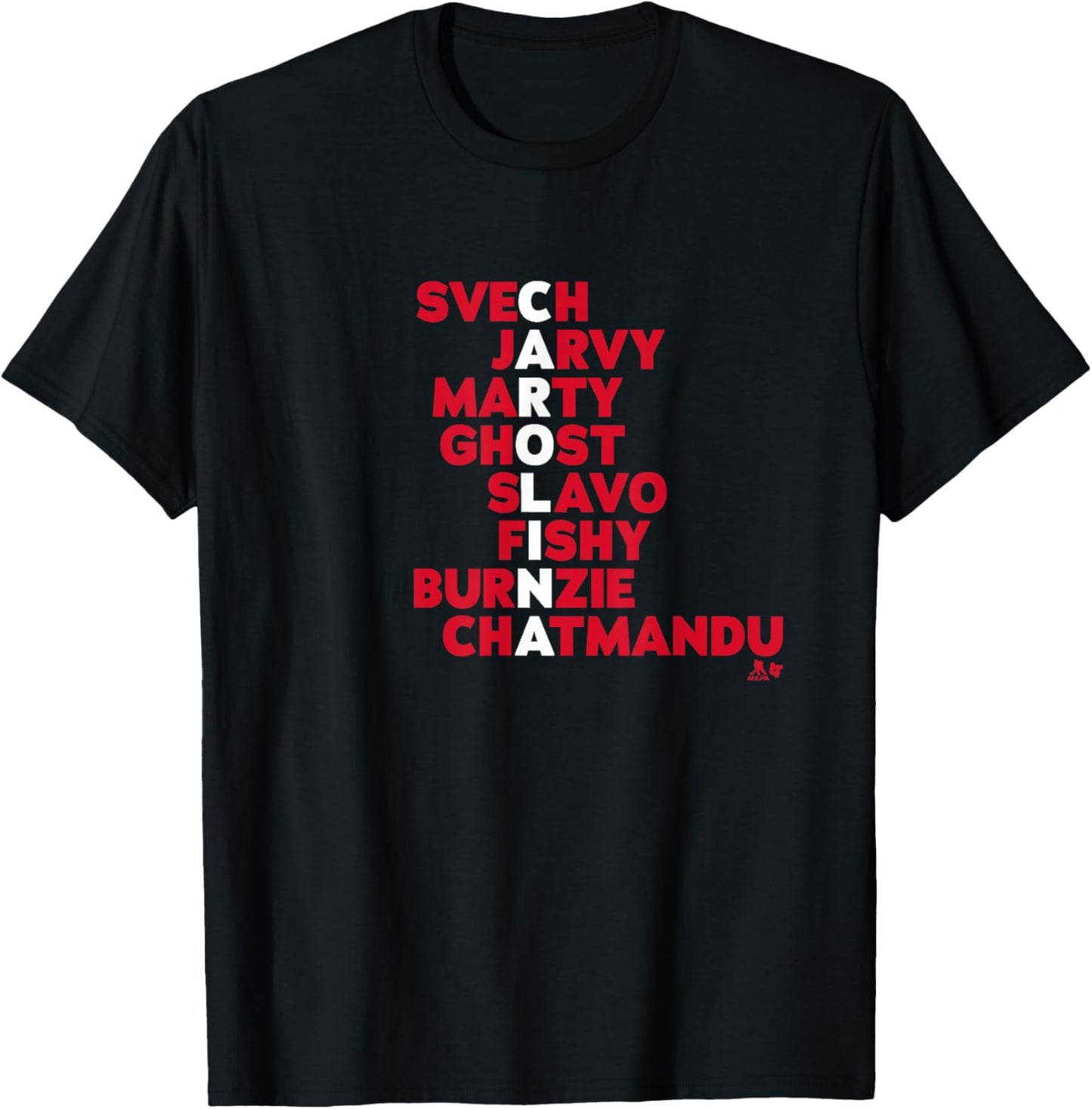 Carolina Hockey Names 2025 T-Shirt - T-Shirt | Black
