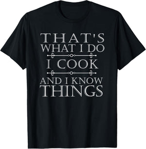 I Cook Funny Bbq Chef Kitchen Cooking Gift Women T-Shirt - T-Shirt | Black