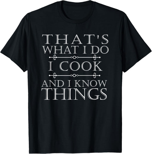 I Cook Funny Bbq Chef Kitchen Cooking Gift Women T-Shirt - T-Shirt | Black