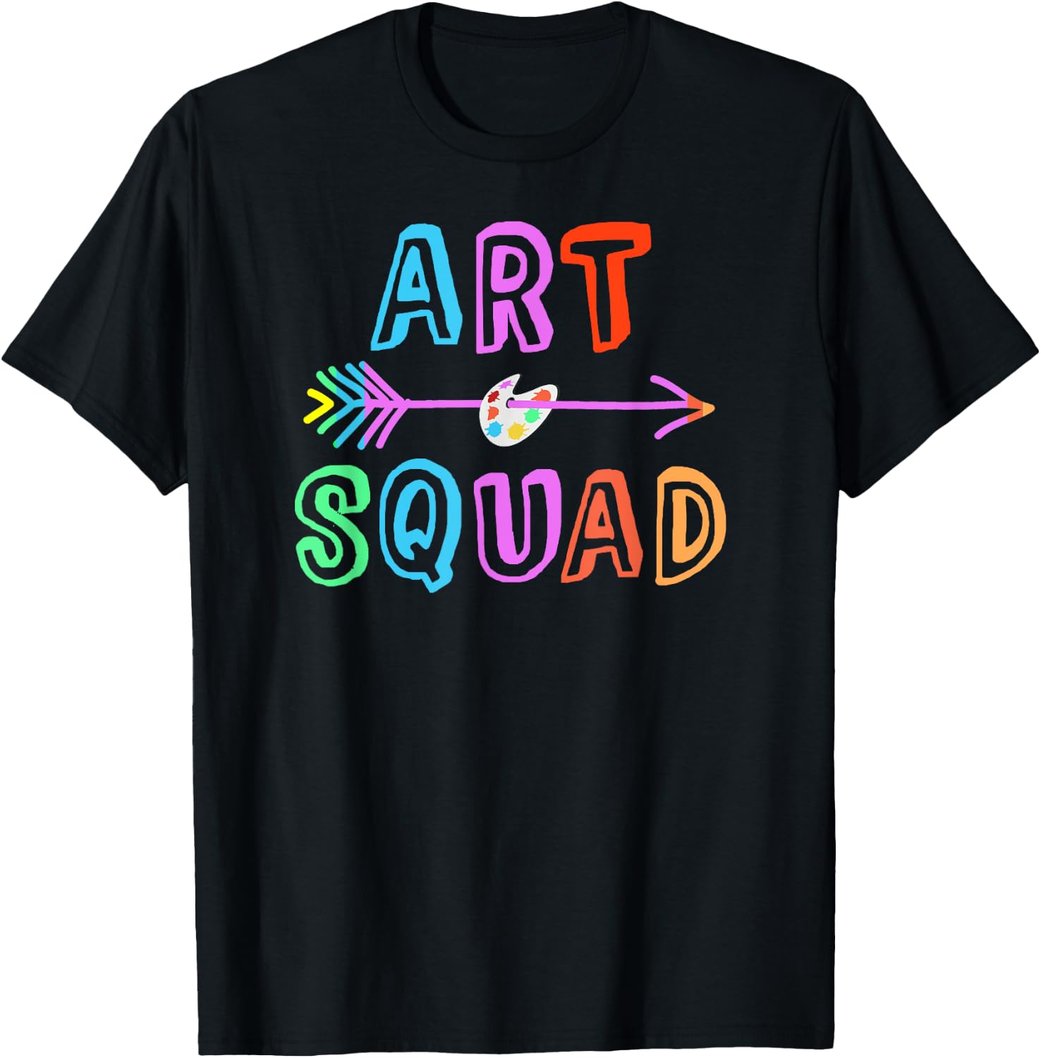 ART SQUAD School Visual Artist Teacher Artistic Student Club Women Girls Kids T-Shirt - T-Shirt | Black