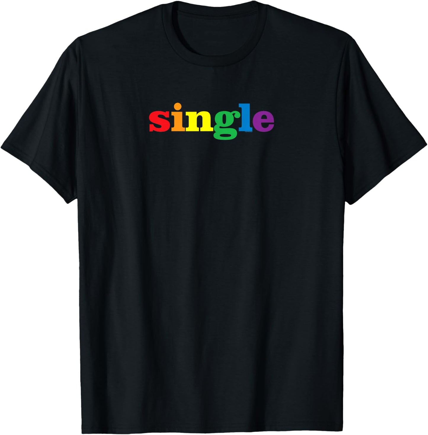 Single | Gay Pride T-Shirt - T-Shirt | Black