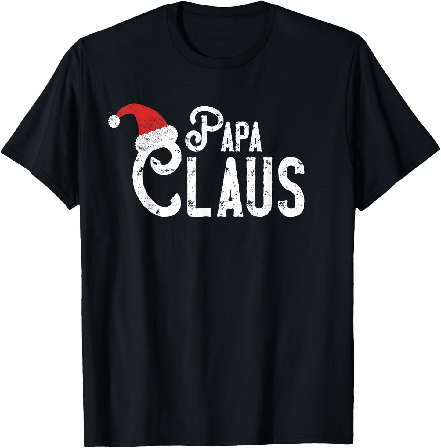 Papa Claus - Matching Family Christmas Shirt T-Shirt - T-Shirt | Black