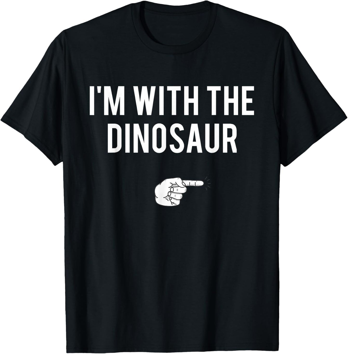 I'm With Dinosaur Halloween Costume Party Matching Dinosaur T-Shirt - T-Shirt | Black