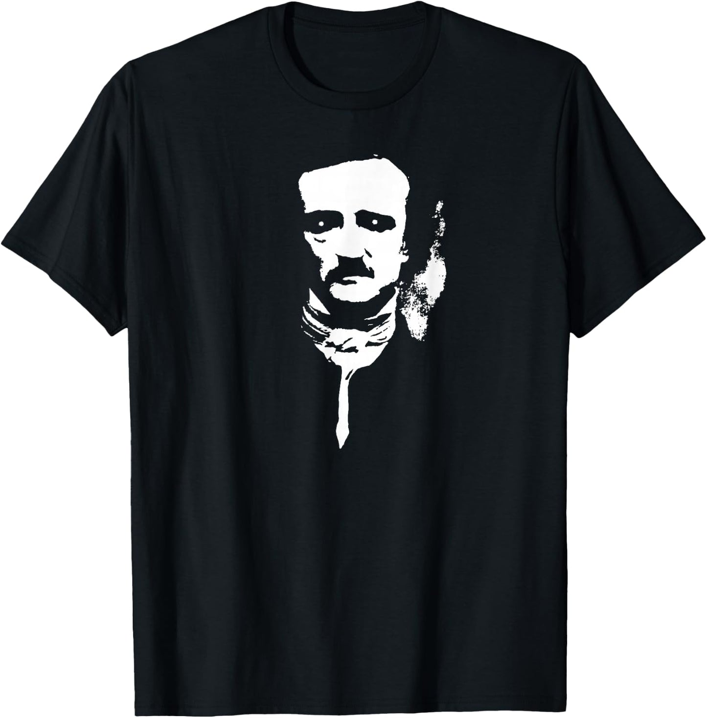 Ghostly Edgar Allan Poe T-Shirt - T-Shirt | Black