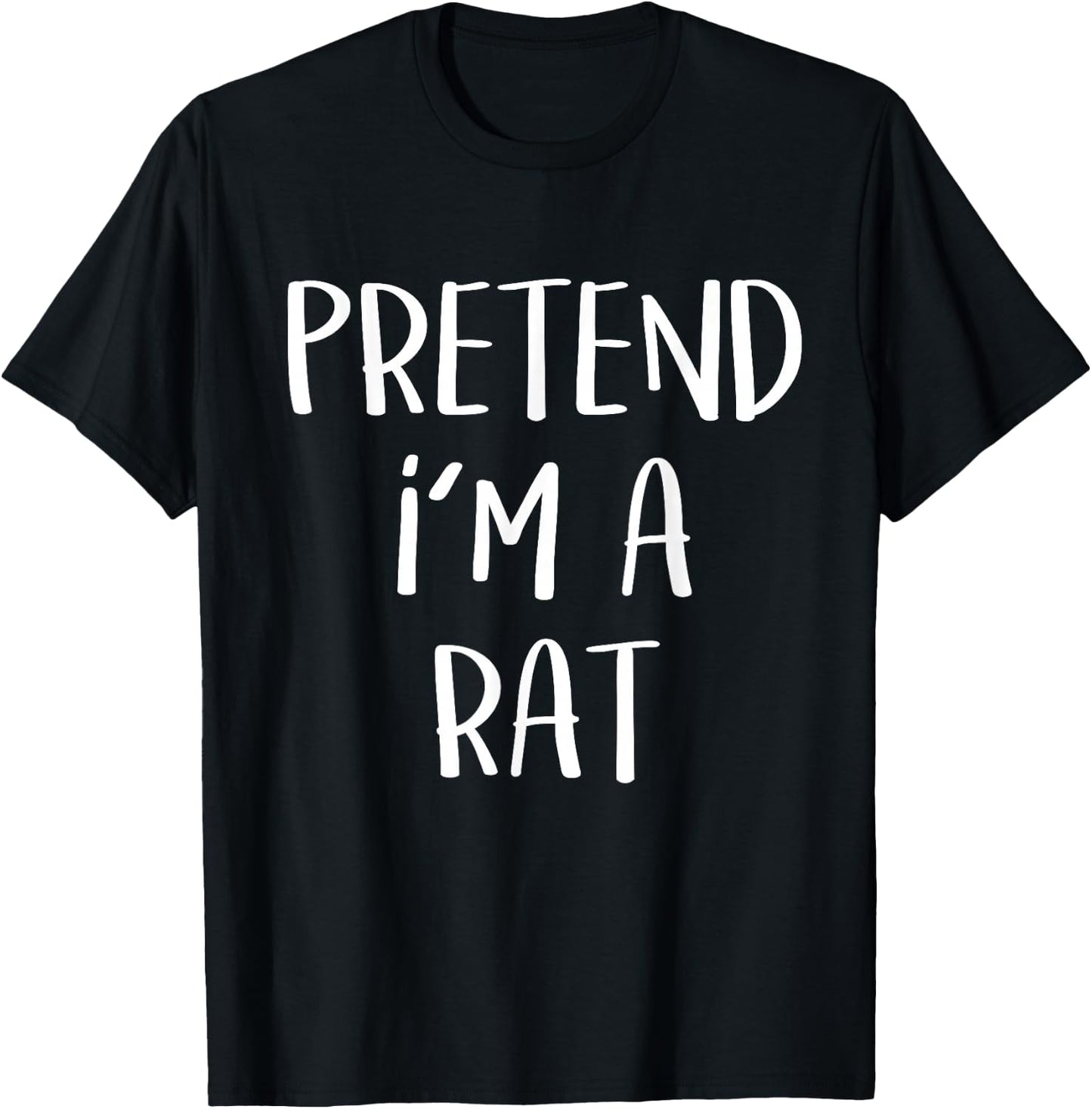 Pretend I'm A Rat Costume Halloween Party Animal T-Shirt - T-Shirt | Black