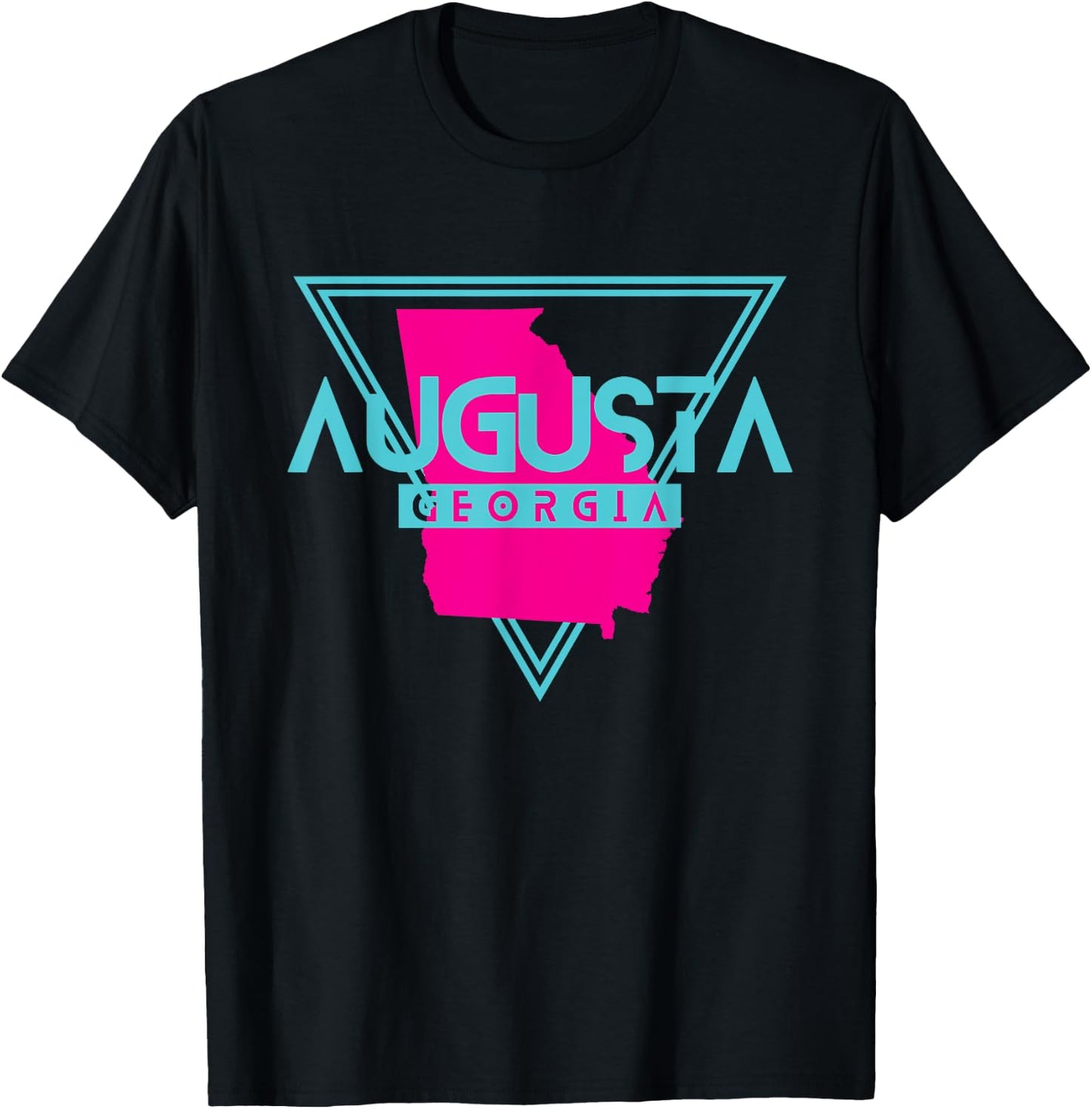 Augusta Georgia T Shirt Triangle GA Souvenirs T-Shirt - T-Shirt | Black
