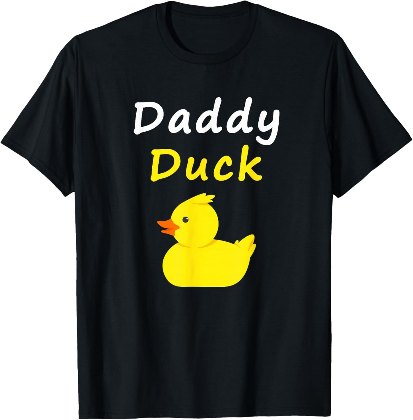 Daddy Duck Rubber Duck Dad T-Shirt - T-Shirt | Black